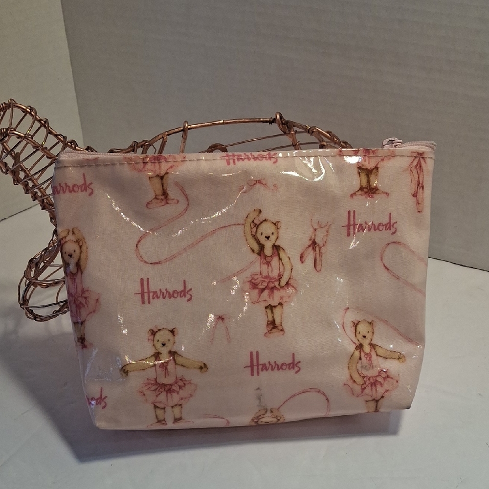 Harrods Pink Bear Print Women's Bag